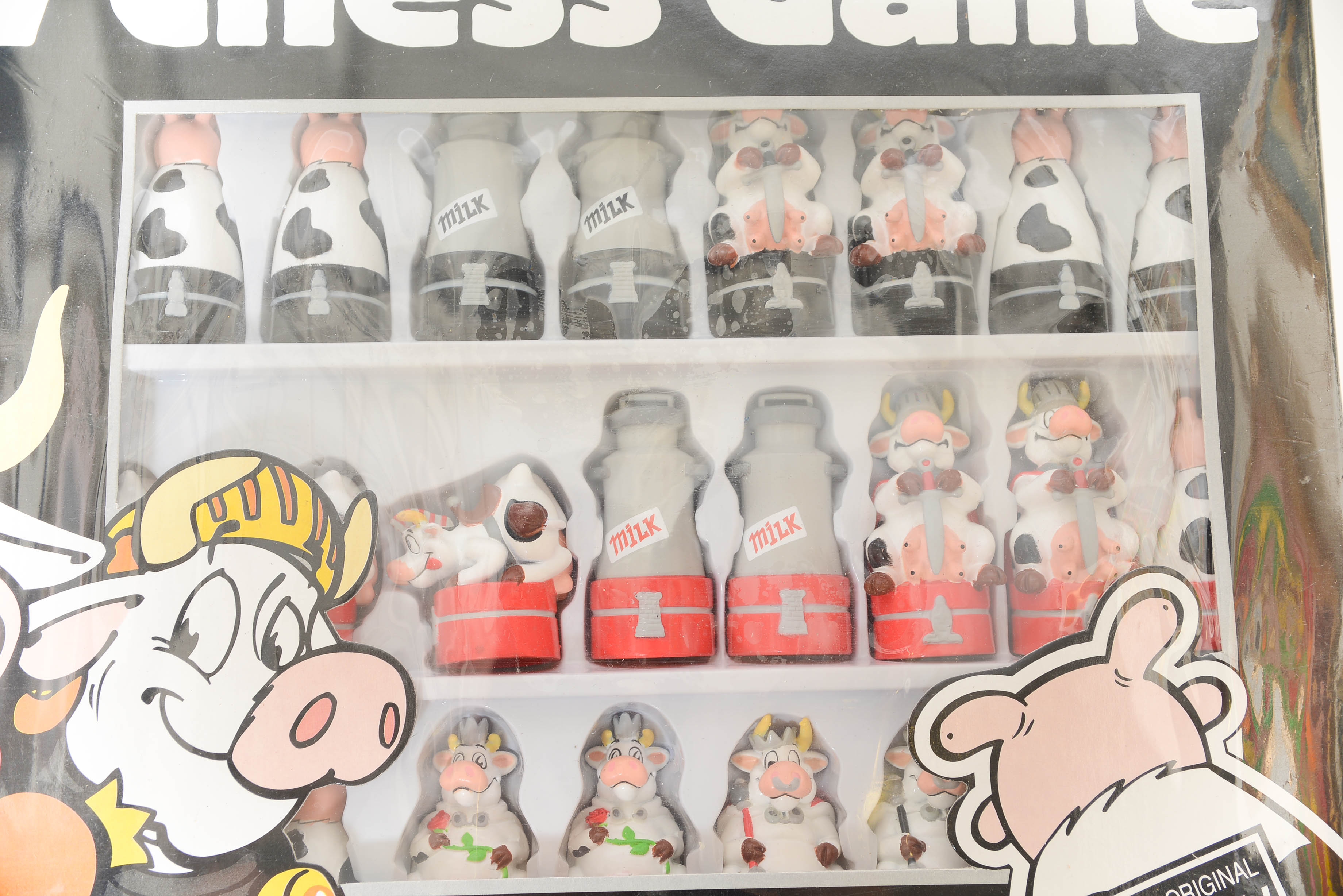 3D Cow Chess Set