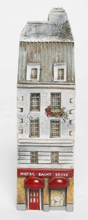 Group of J. Carlton Miniature French Buildings by Dominique Gault