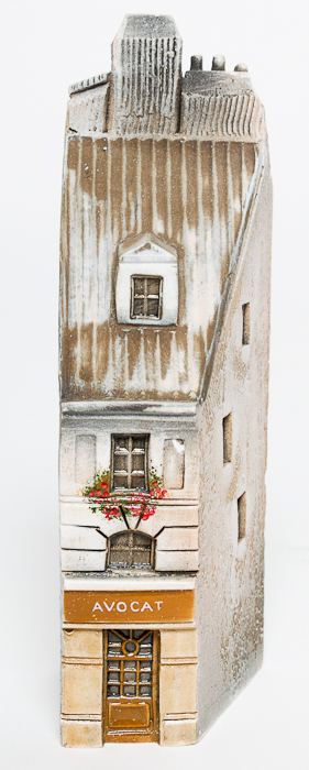 Group of J. Carlton Miniature French Buildings by Dominique Gault