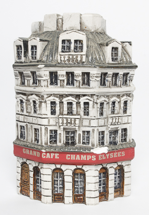 Group of J. Carlton Miniature French Buildings by Dominique Gault