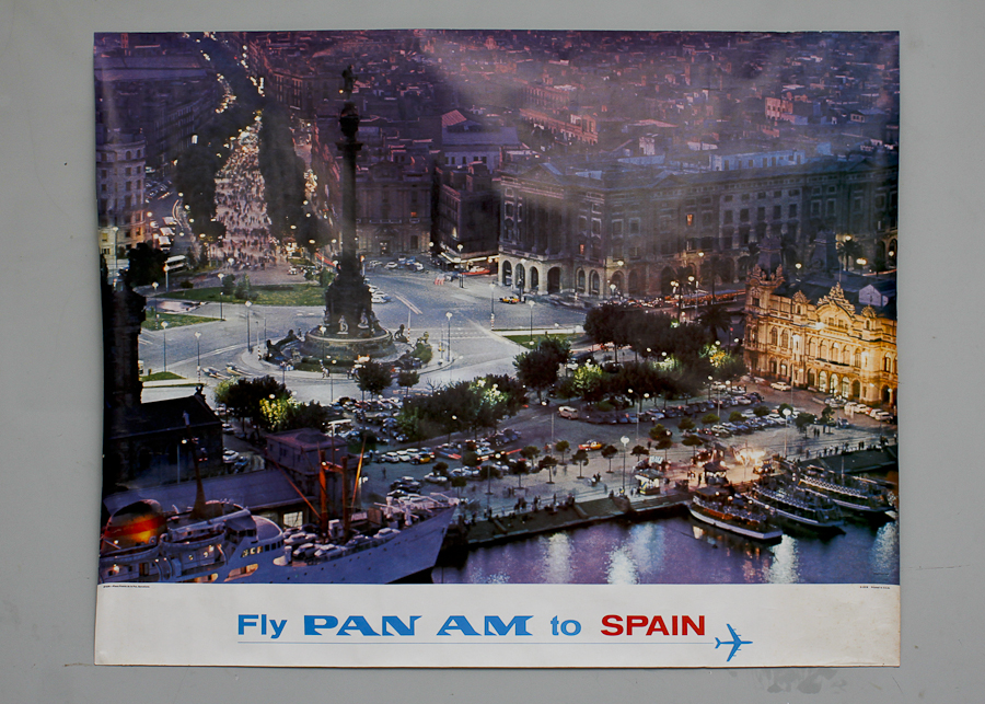 Vintage Pan Am Spain Print