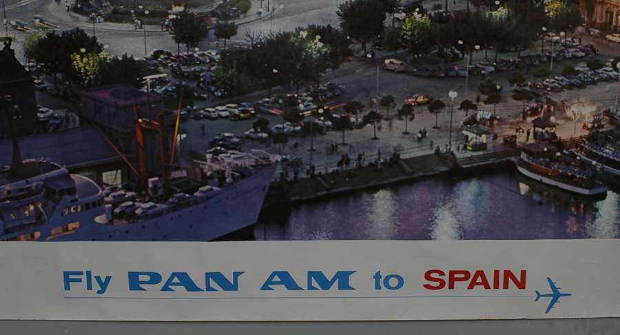 Vintage Pan Am Spain Print
