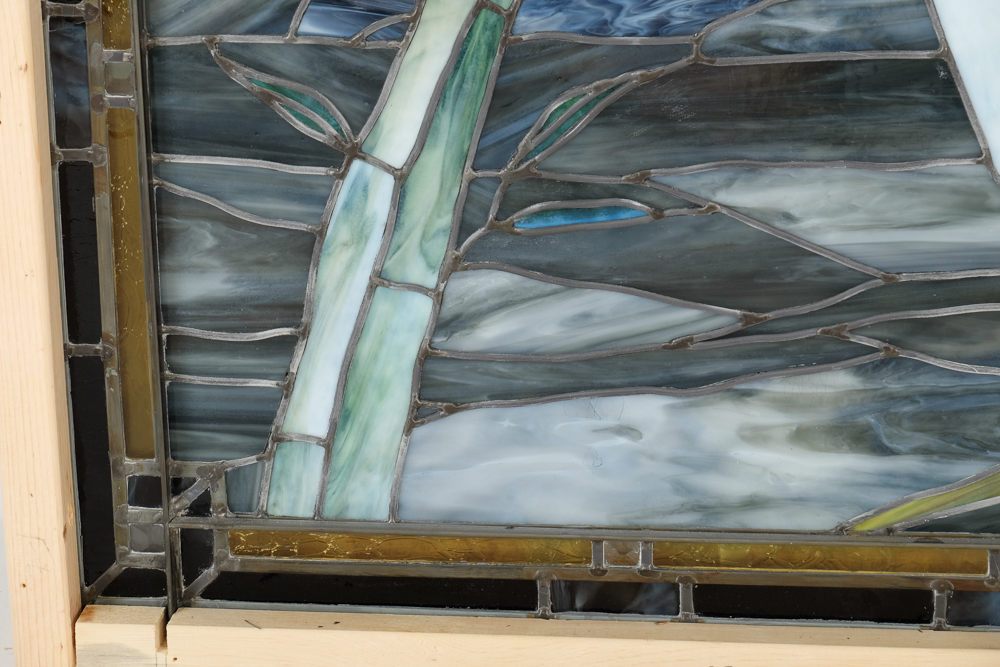 Stained Glass Panda Window