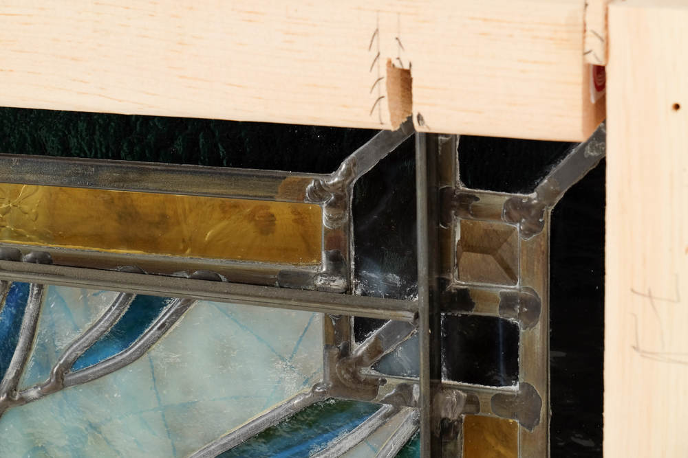 Stained Glass Panda Window