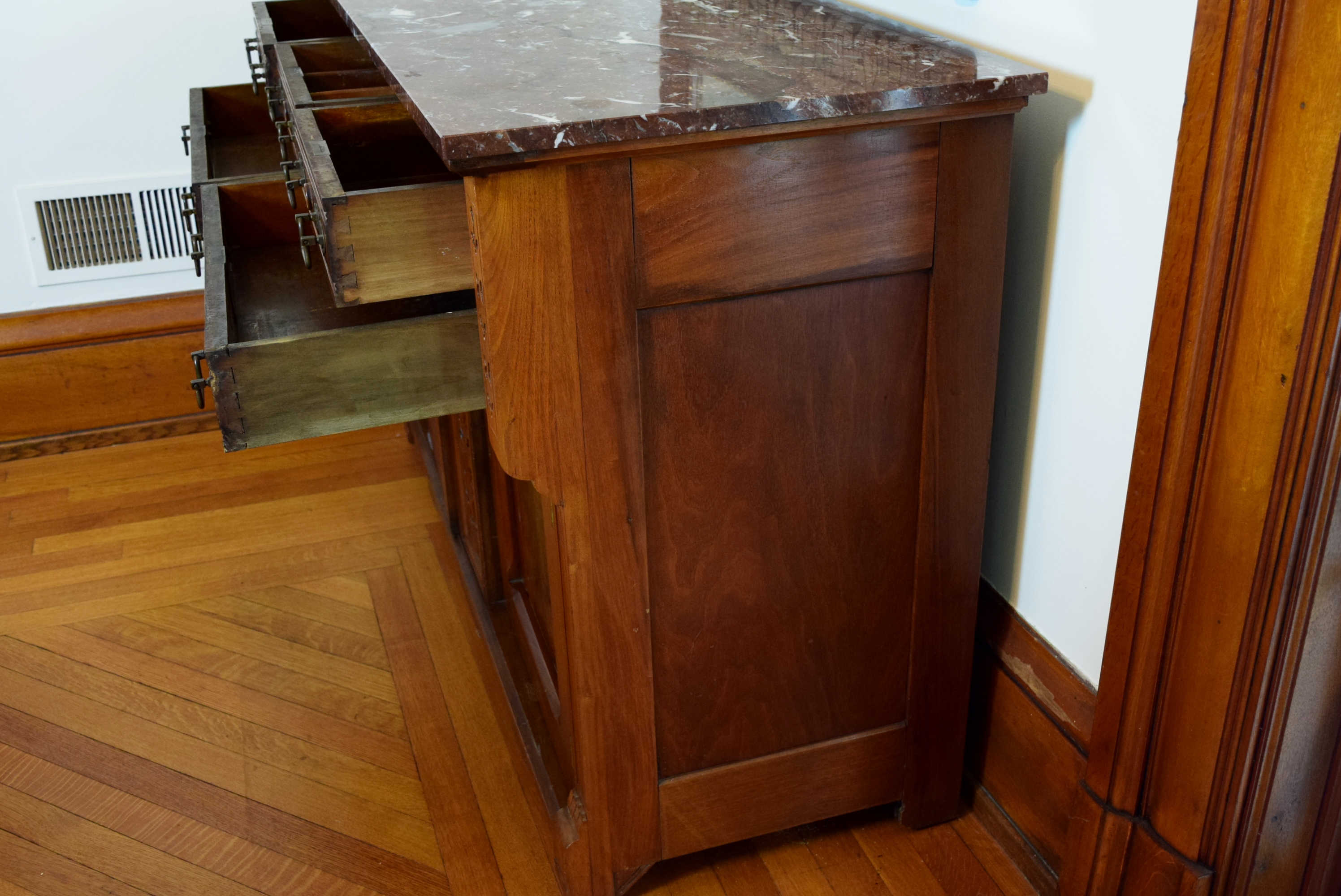 Renaissance Revival Marble Top Server