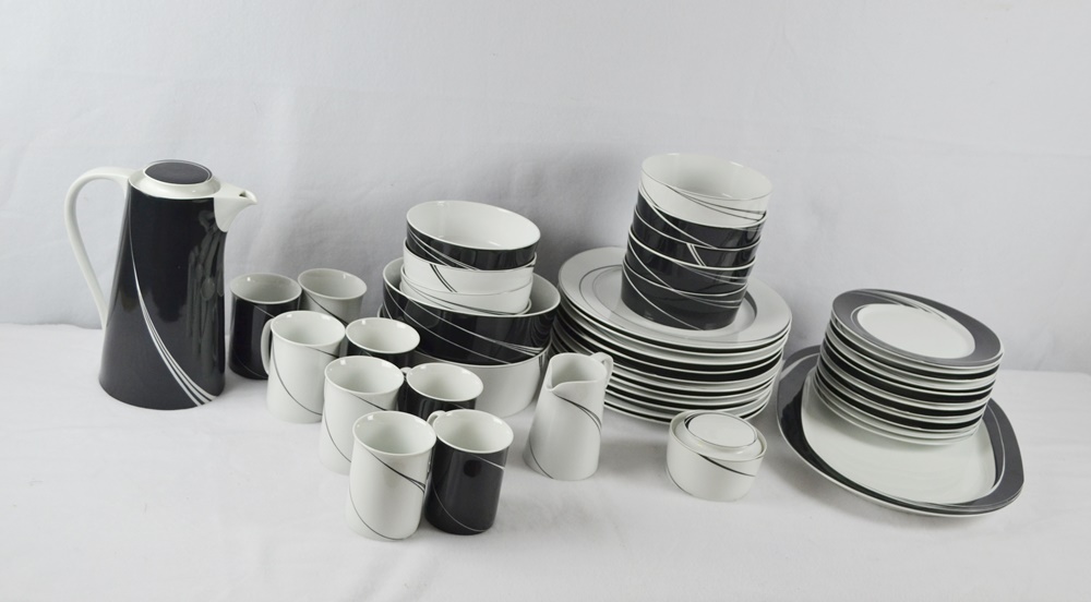 Block Spal "Black Pearl" & "White Pearl" Dinnerware