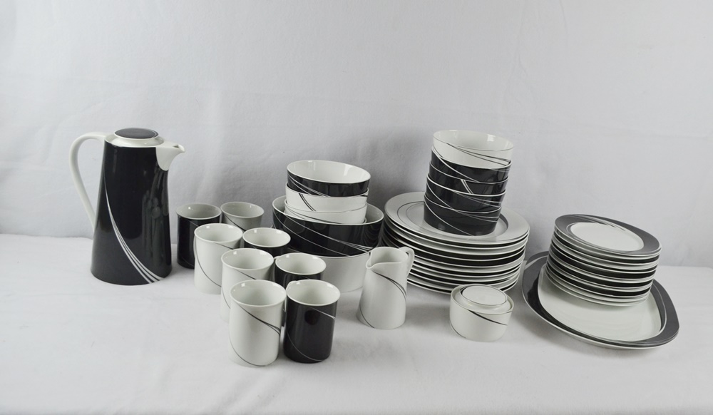 Block Spal "Black Pearl" & "White Pearl" Dinnerware