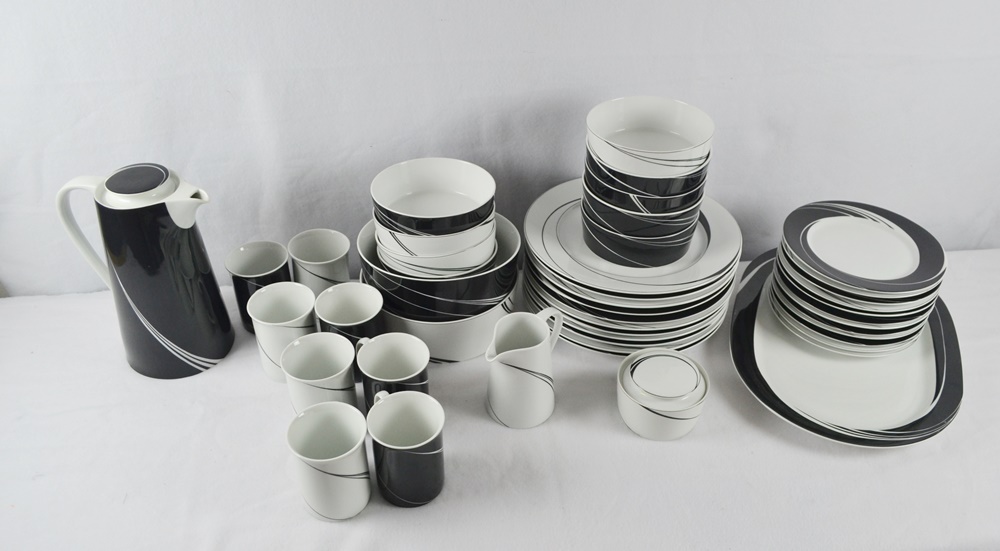 Block Spal "Black Pearl" & "White Pearl" Dinnerware
