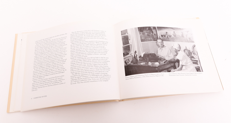 Original Signed Oil Painting by Clementine Hunter and Book