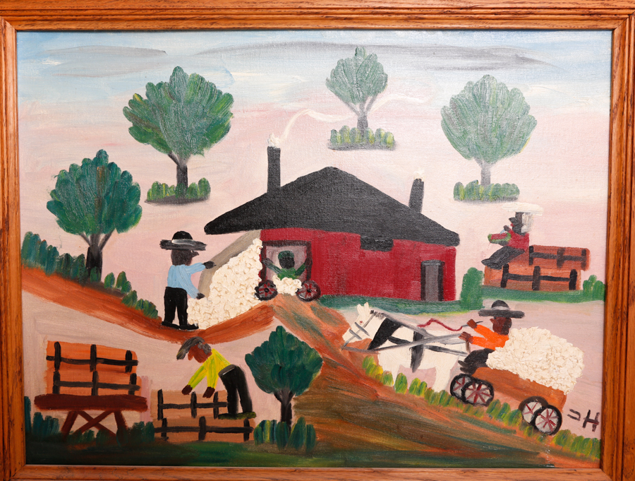 Original Signed Oil Painting by Clementine Hunter and Book