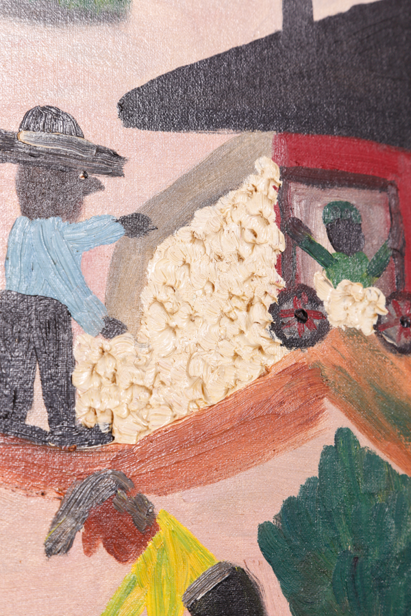 Original Signed Oil Painting by Clementine Hunter and Book