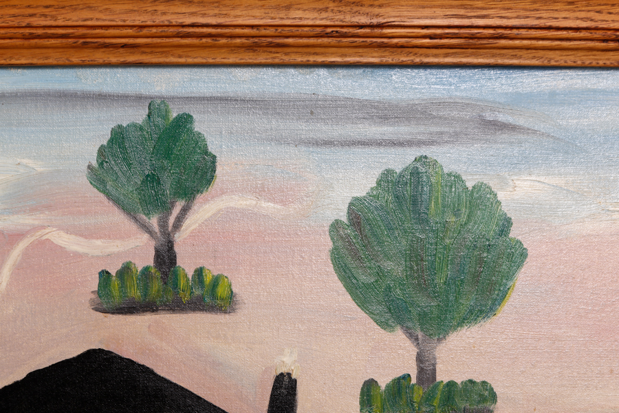 Original Signed Oil Painting by Clementine Hunter and Book