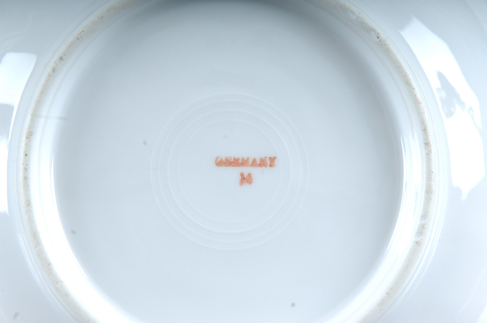 Unmarked Vintage Bowls with Floral Accents