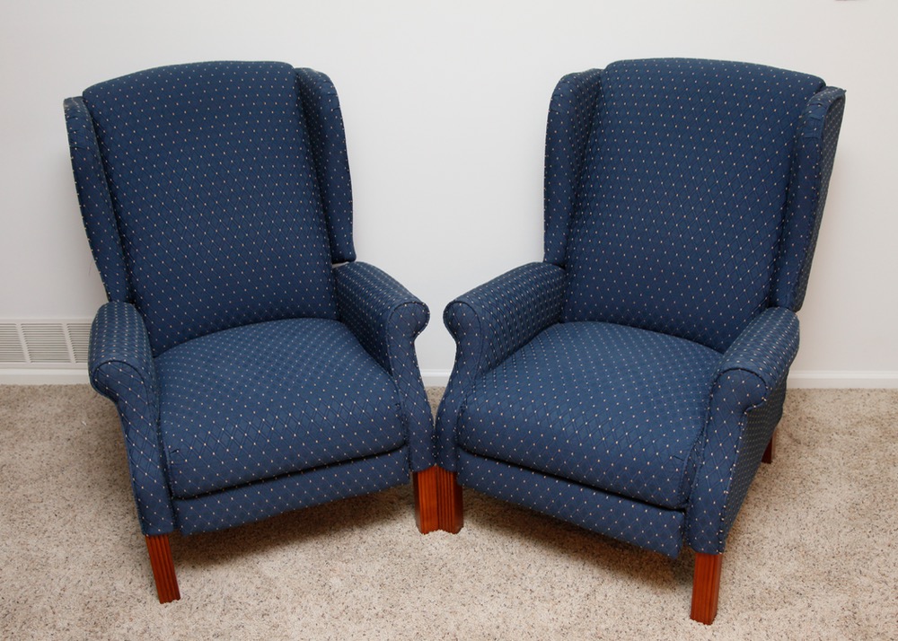 Lazy Boy Wingback Recliner Pair