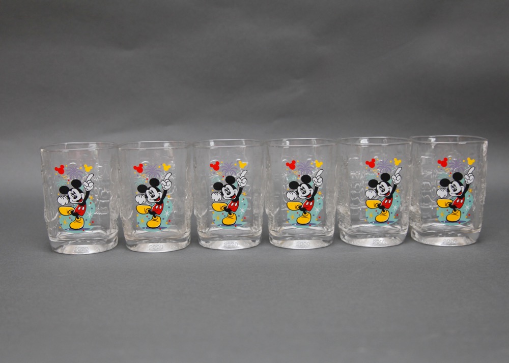 Set of Mickey Mouse Drinking Glasses