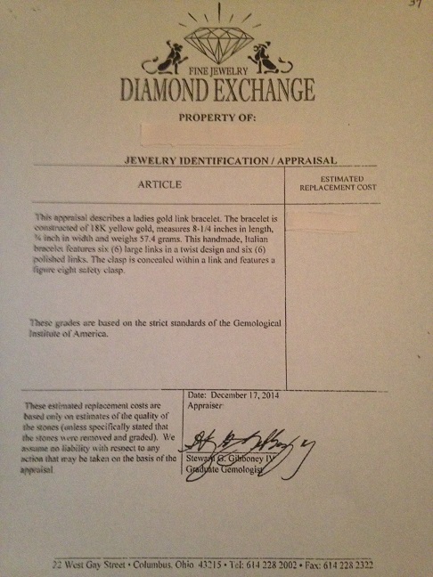 18K Yellow Gold Link Bracelet