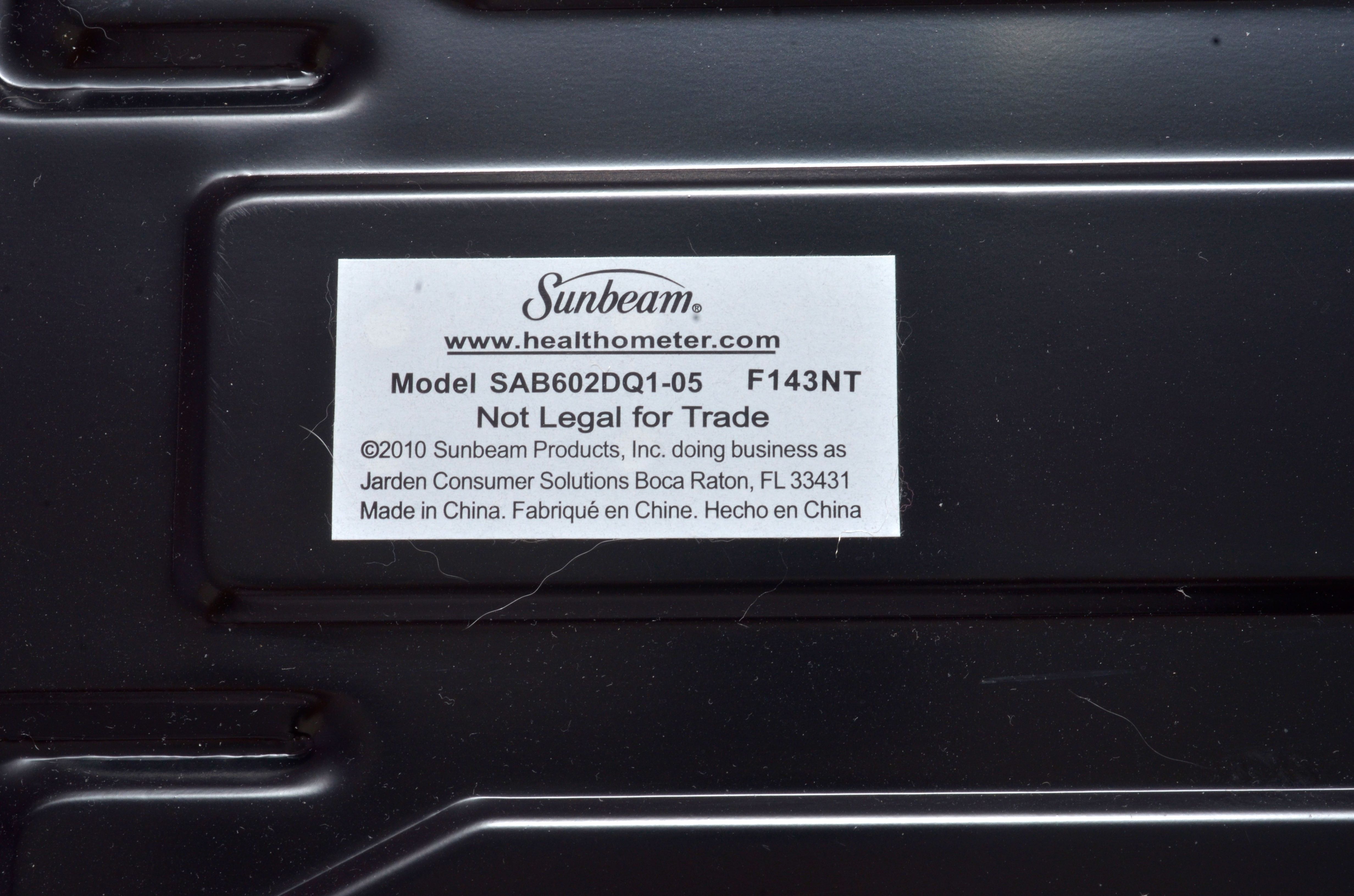 Analog Sunbeam Bathroom Scale