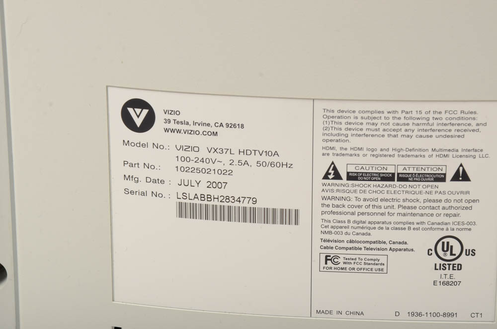 Vizio Flat Sceen Television