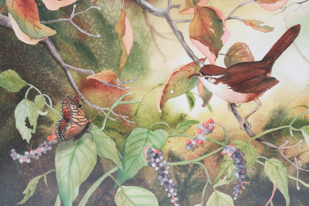 Original, Signed Watercolor by Indiana Artist Louise Johnson