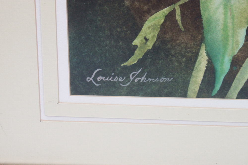 Original, Signed Watercolor by Indiana Artist Louise Johnson