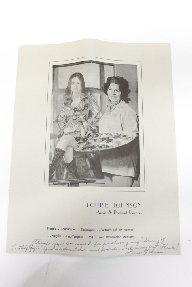 Original, Signed Watercolor by Indiana Artist Louise Johnson