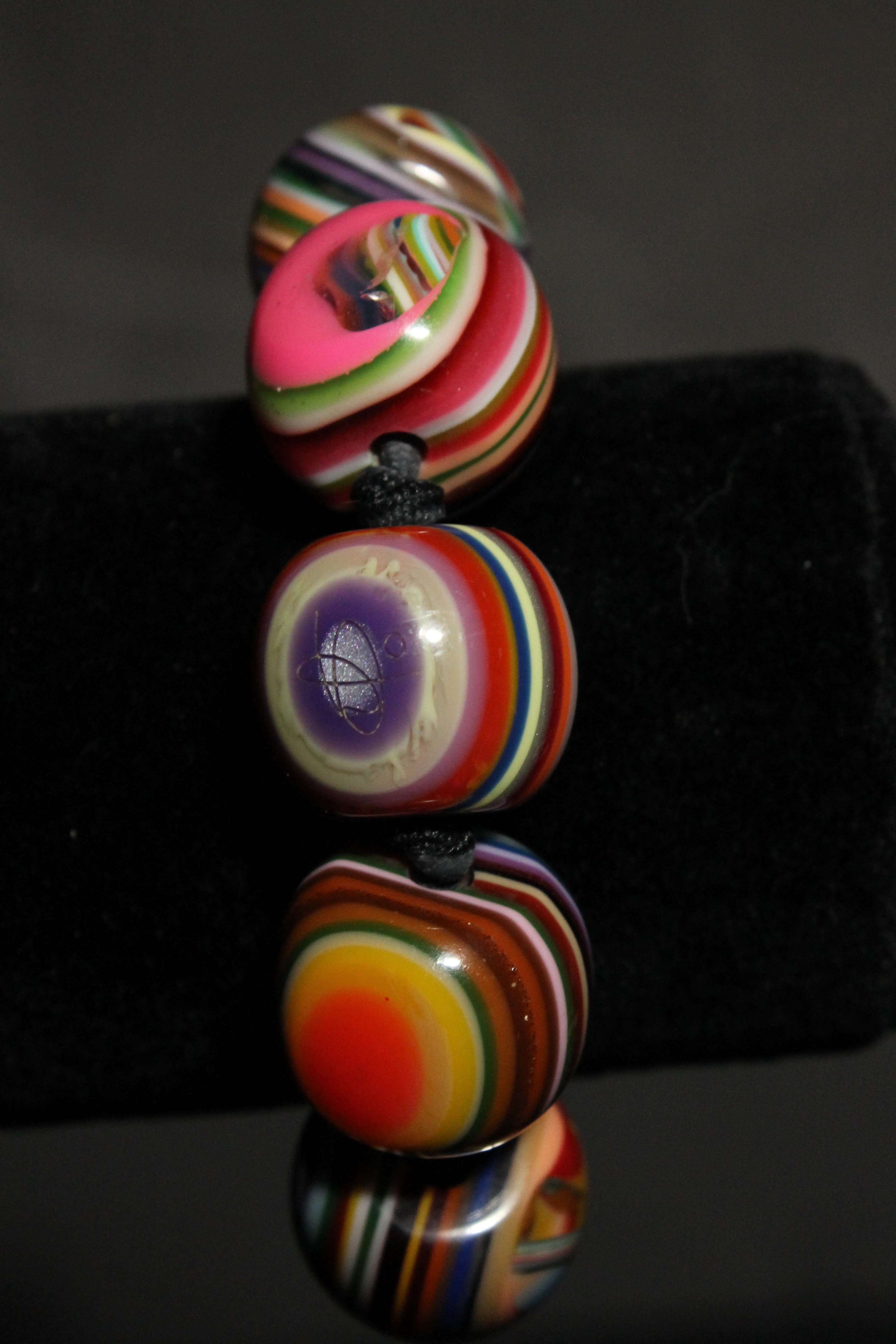 Resin Bracelets and Necklace by Carlos Sobral