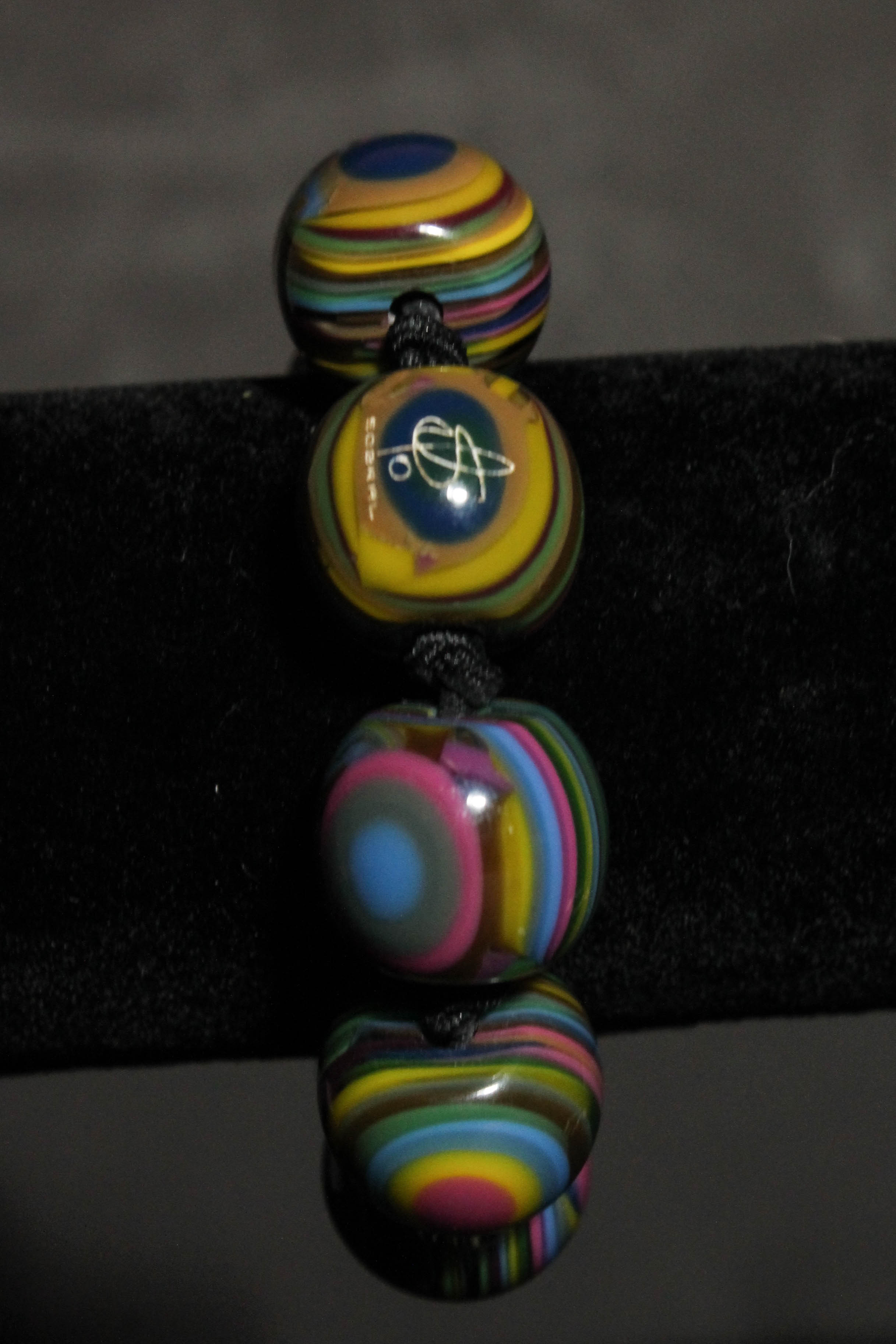 Resin Bracelets and Necklace by Carlos Sobral