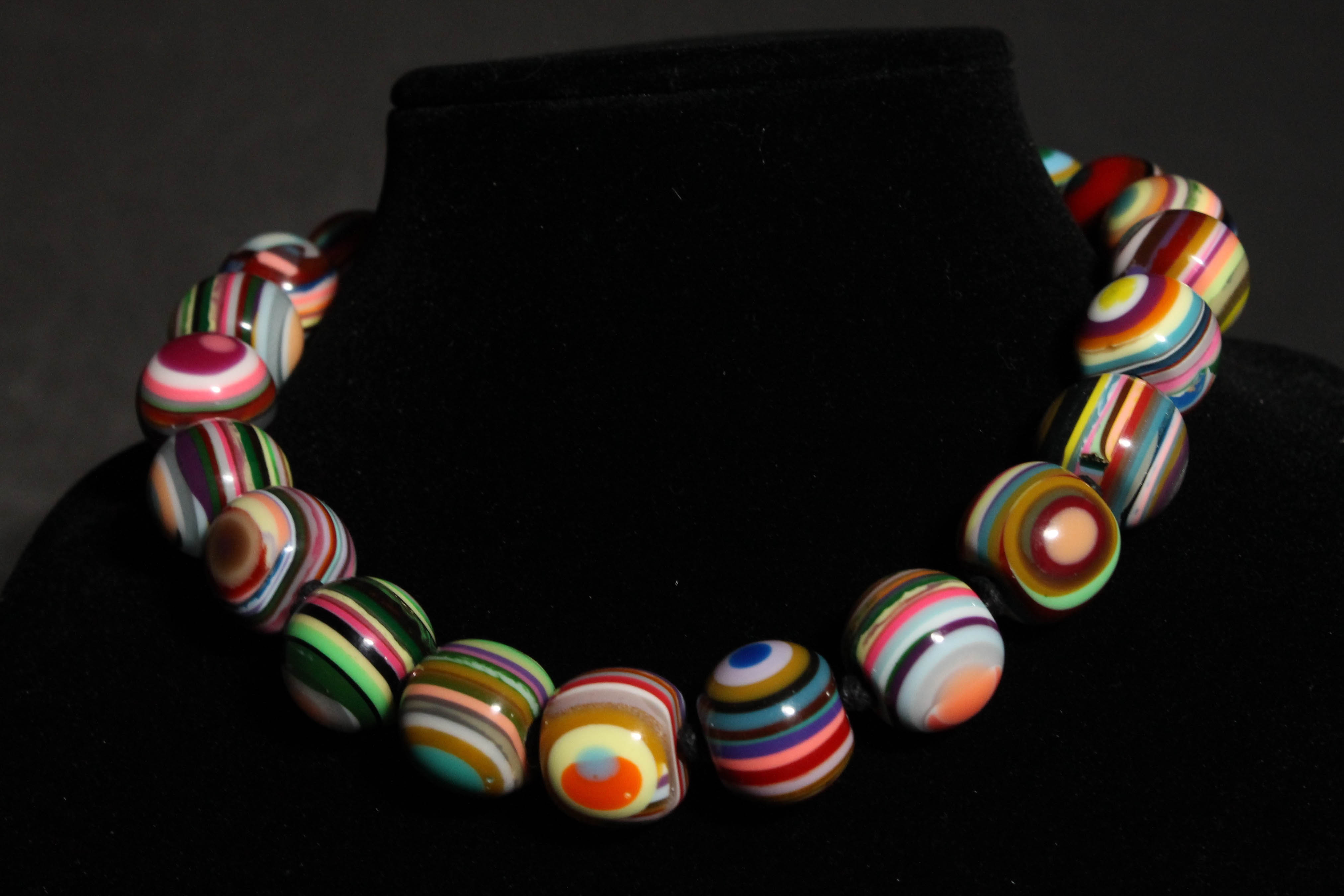 Resin Bracelets and Necklace by Carlos Sobral