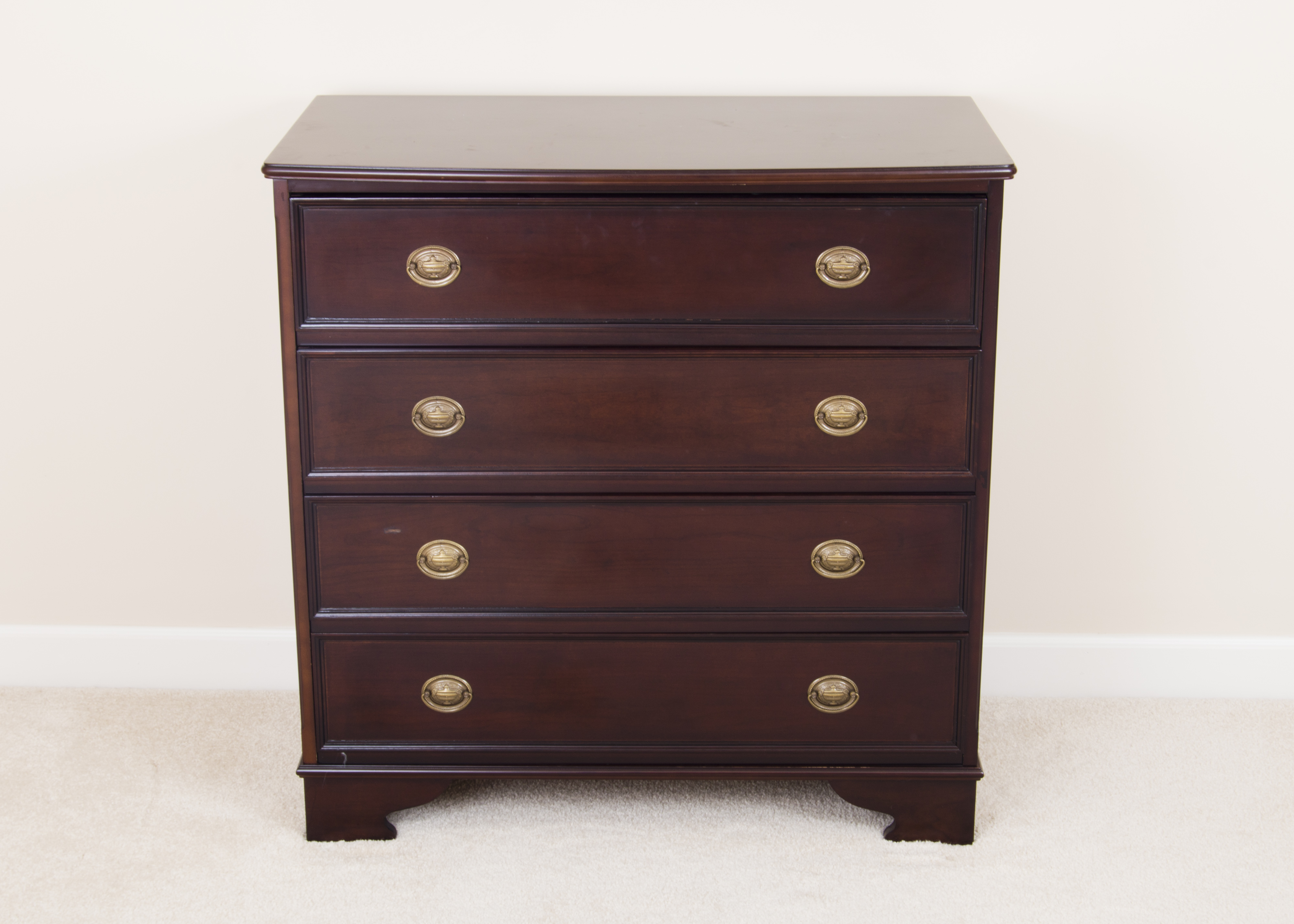 Chest of Drawers with Oval Brass Pulls