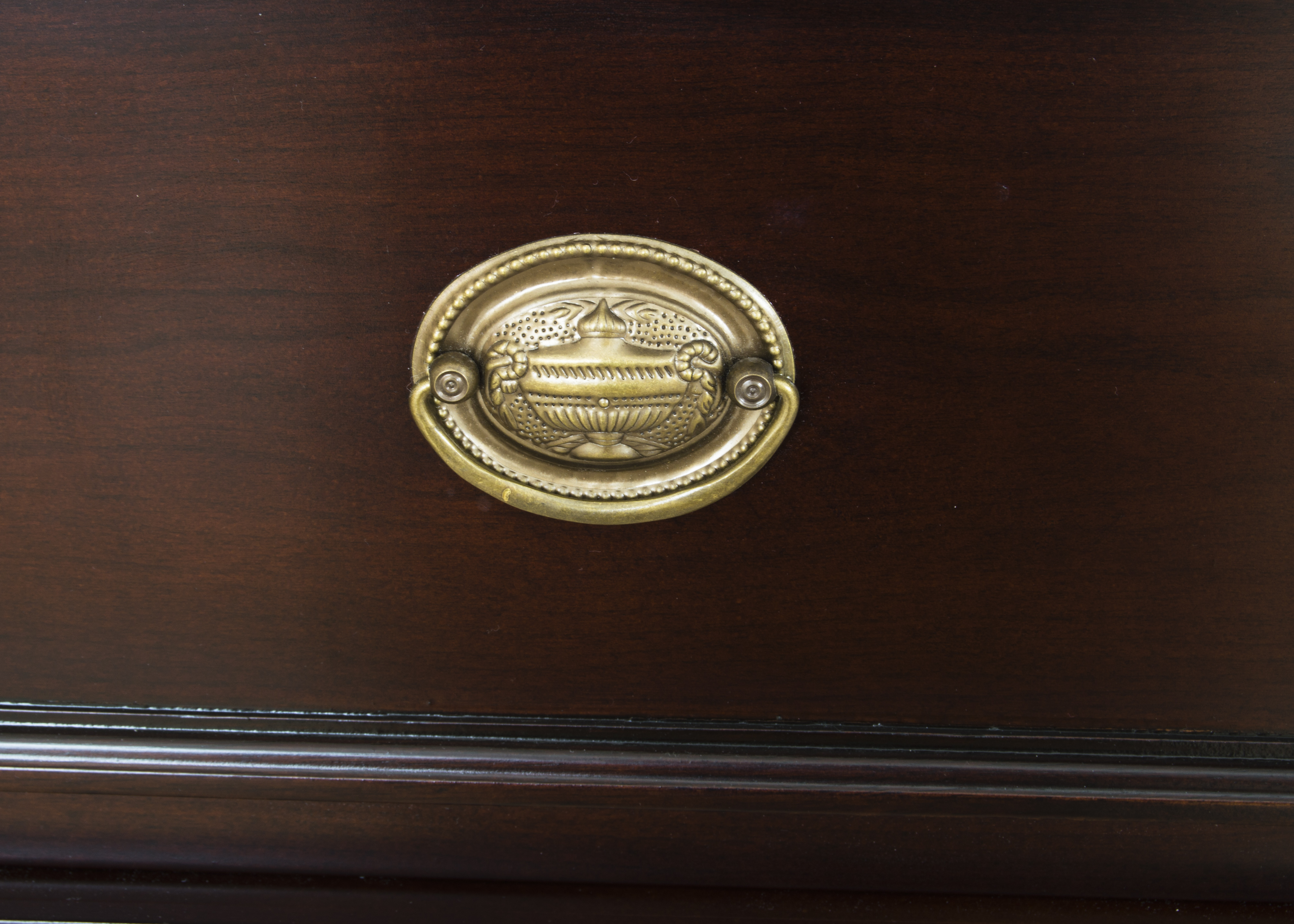 Chest of Drawers with Oval Brass Pulls