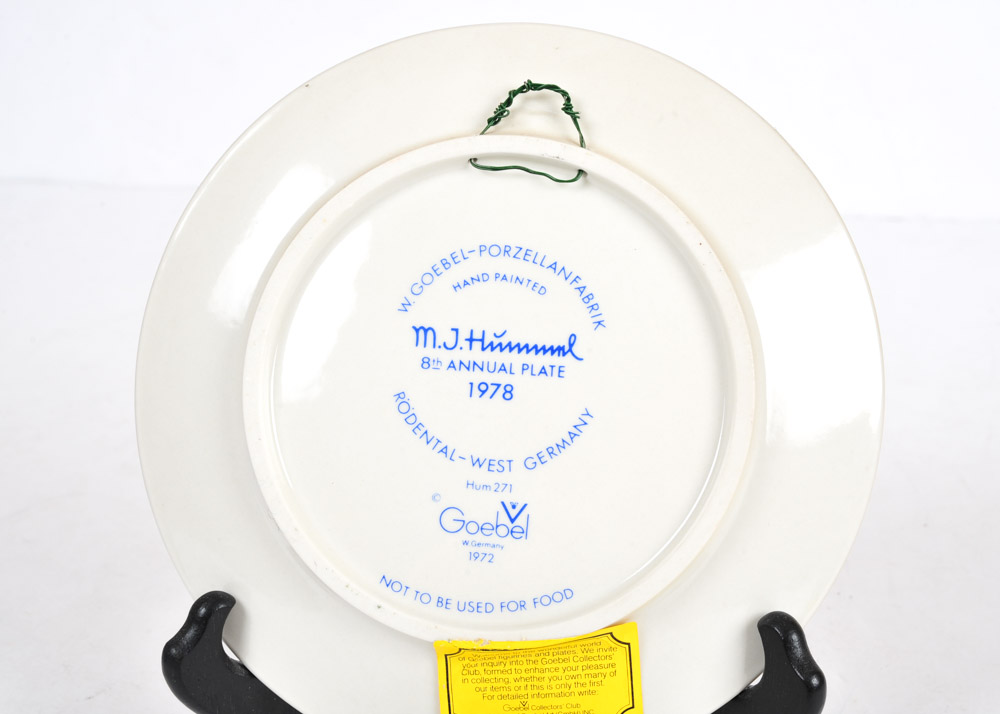 1978 Vintage Annual M.I. Hummel Plate
