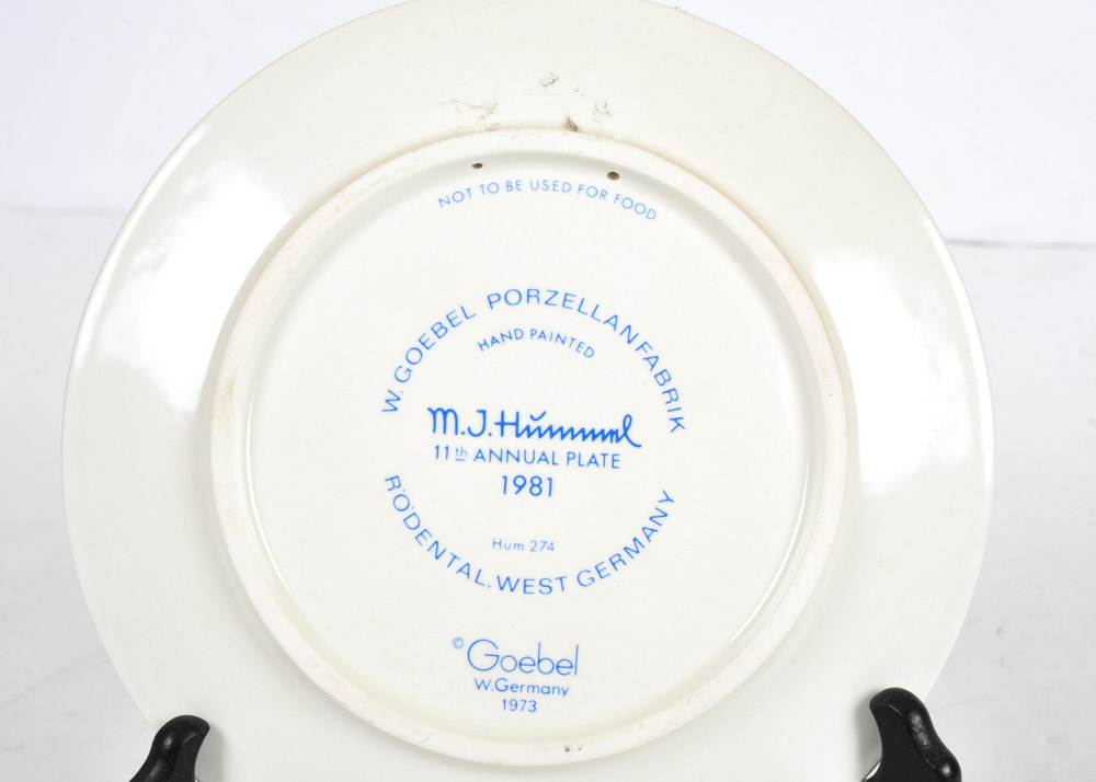 1981 Vintage Annual M.I. Hummel Plate