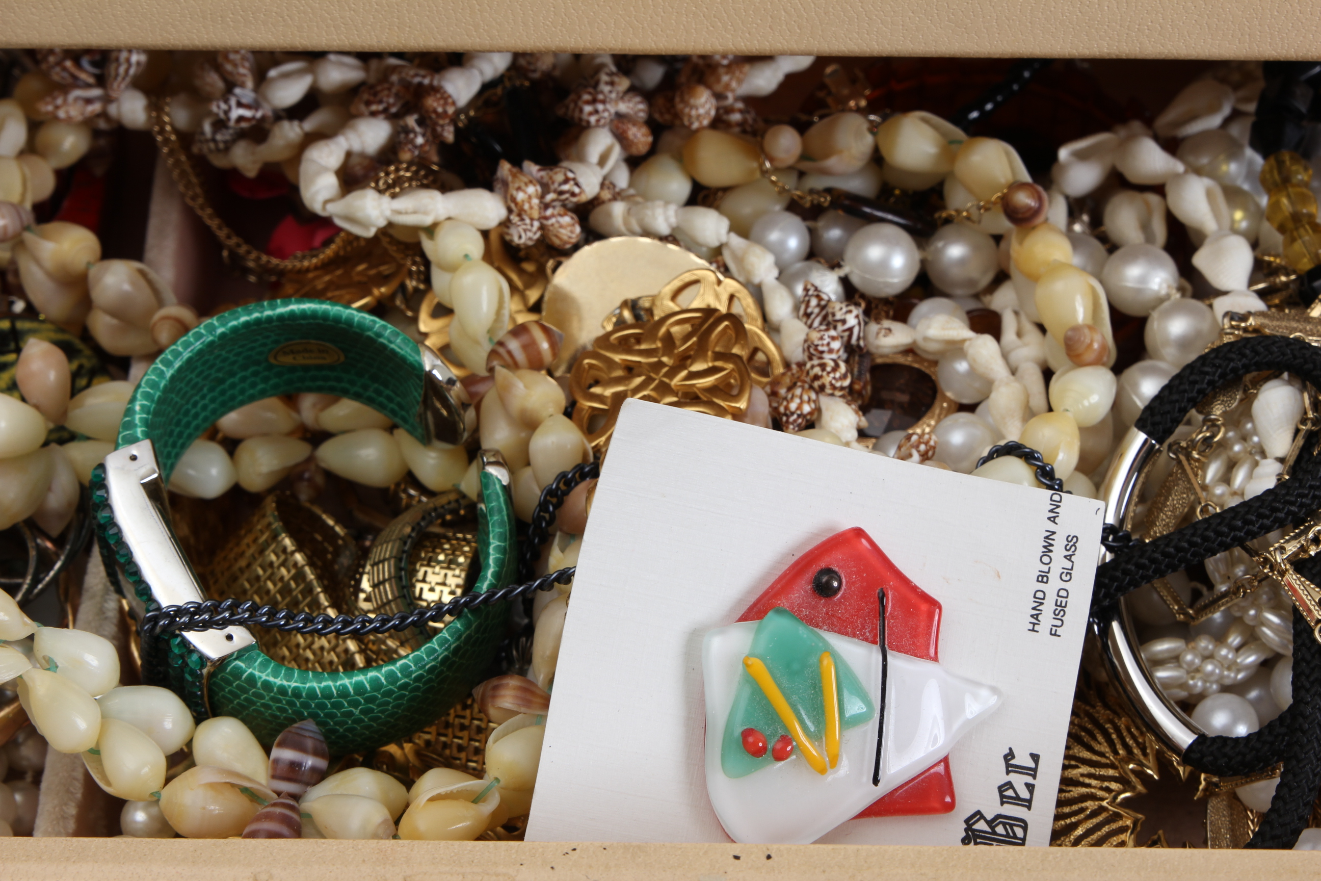 Two Jewelry Boxes with Costume Jewelry