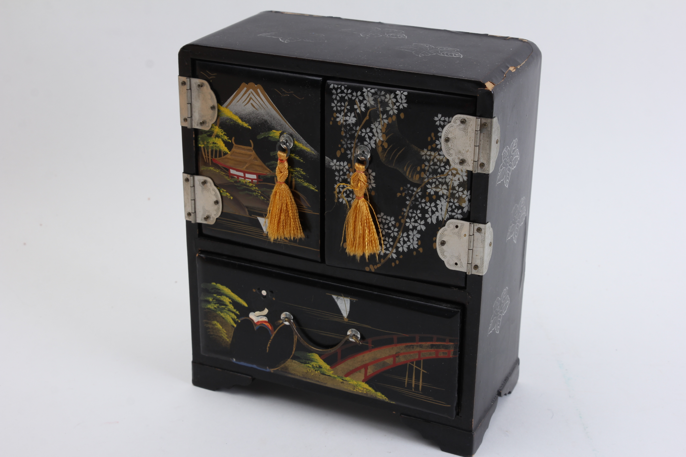 Two Jewelry Boxes with Costume Jewelry