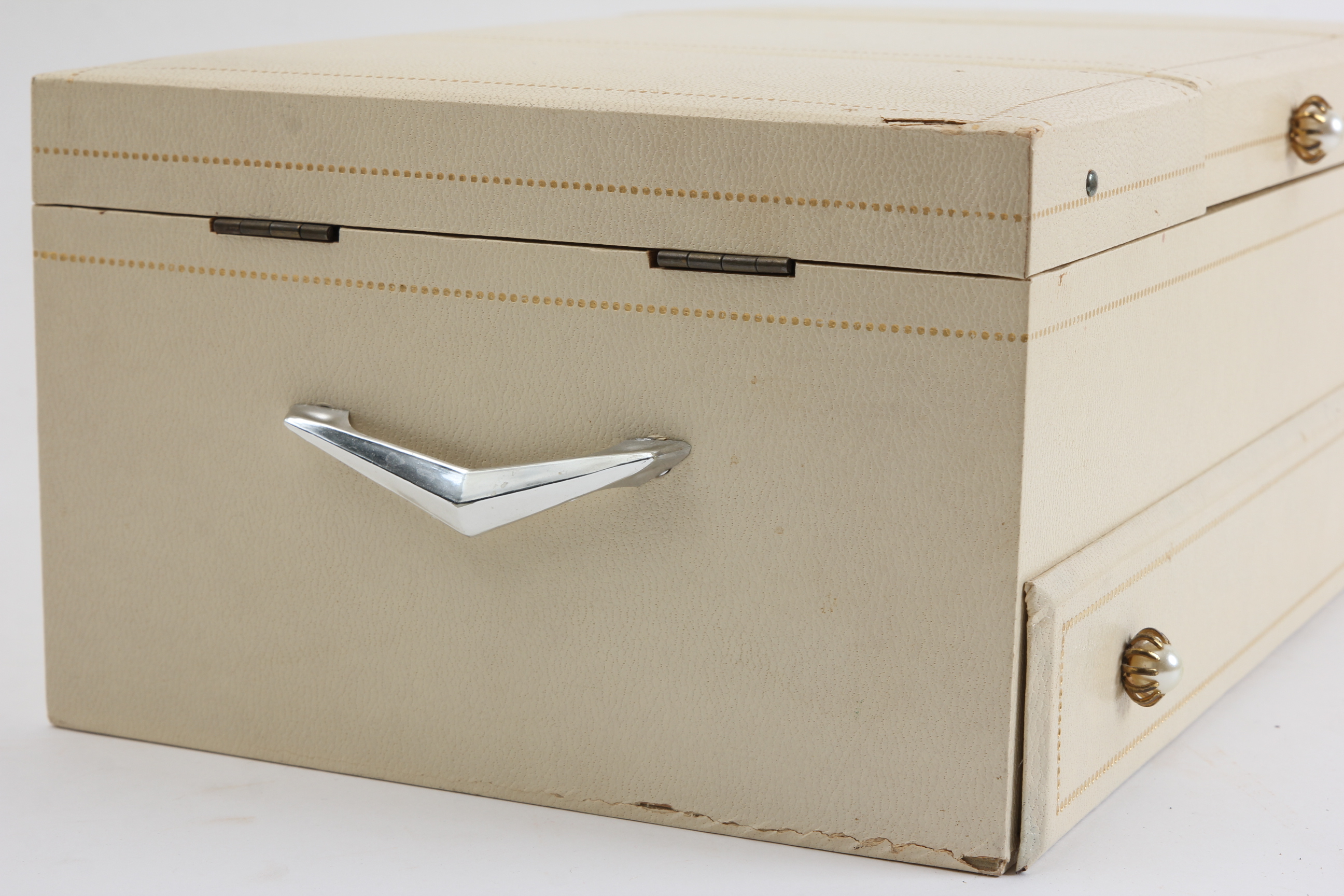 Four Jewelry Boxes with Costume Jewelry