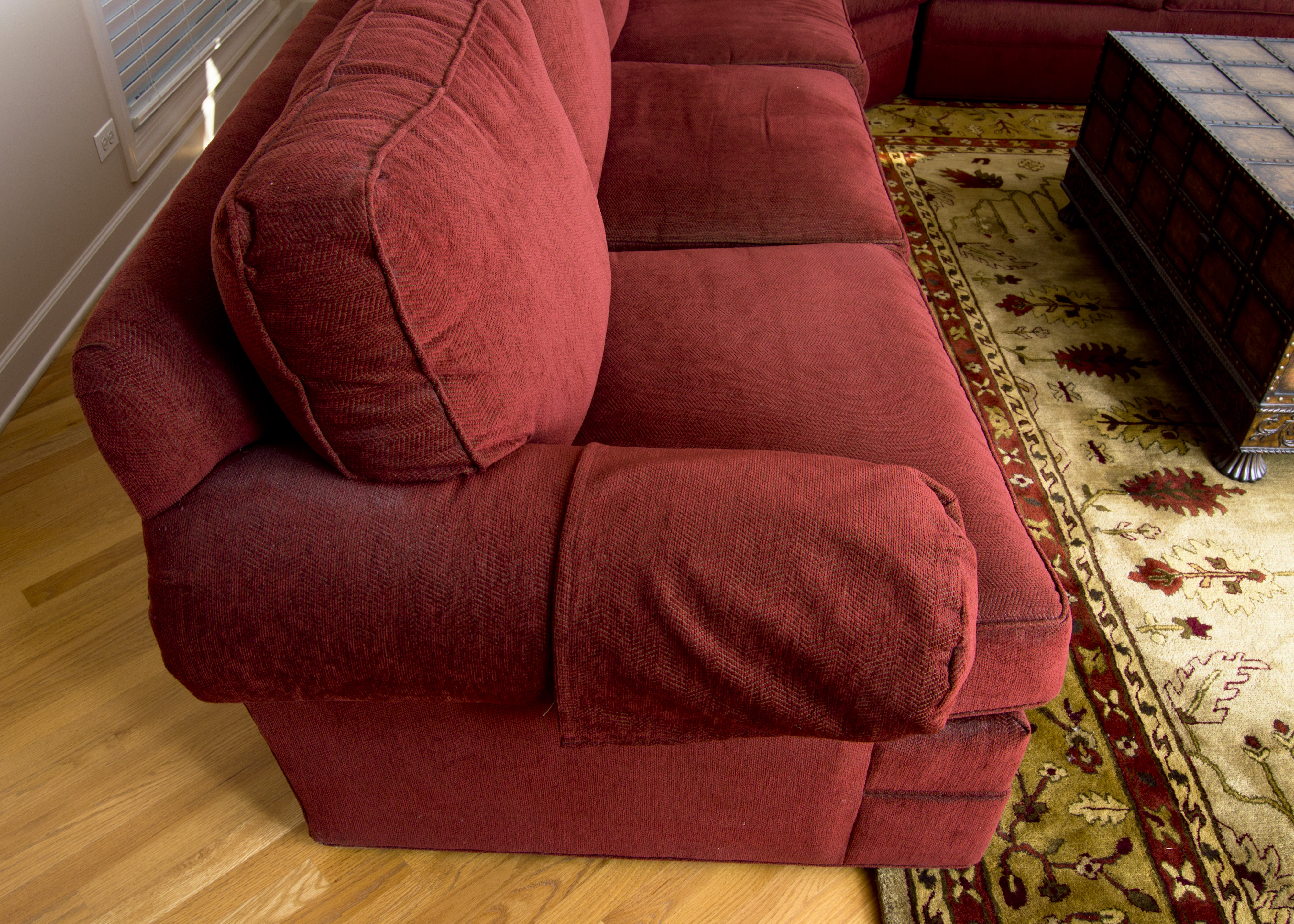 Thomasville York Bay Burgundy Sectional Sofa