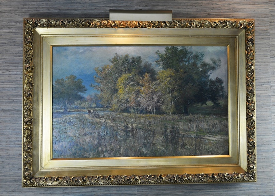 T. C. Lindsay Original Oil Painting "Landscape"