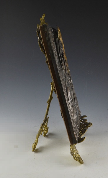 Russian Icon 'Our Lady of Kazan' Riza on Stand