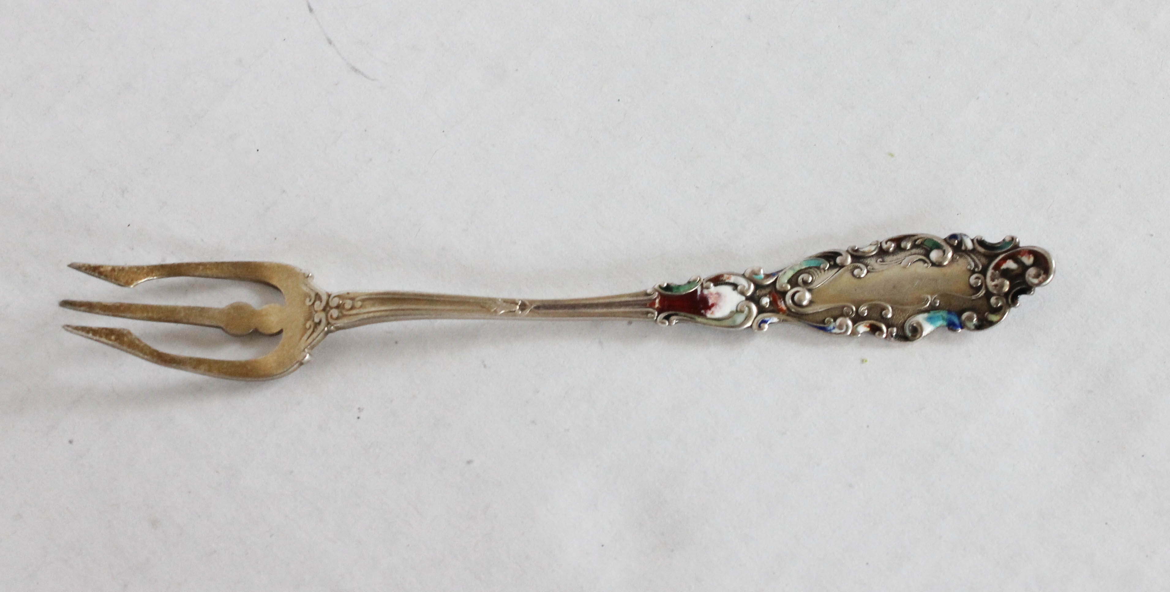 Collection of Enamel Filled Flatware