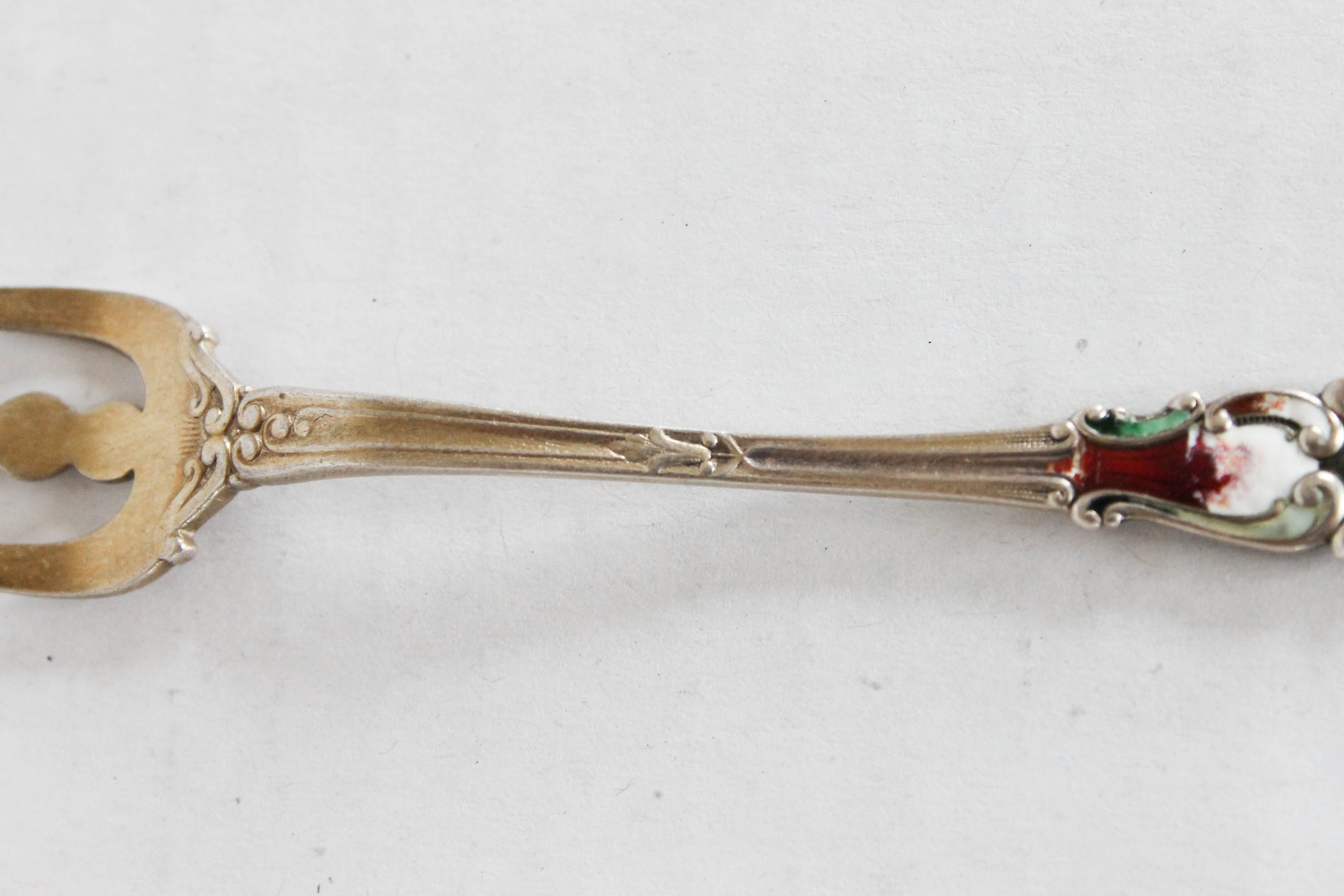 Collection of Enamel Filled Flatware