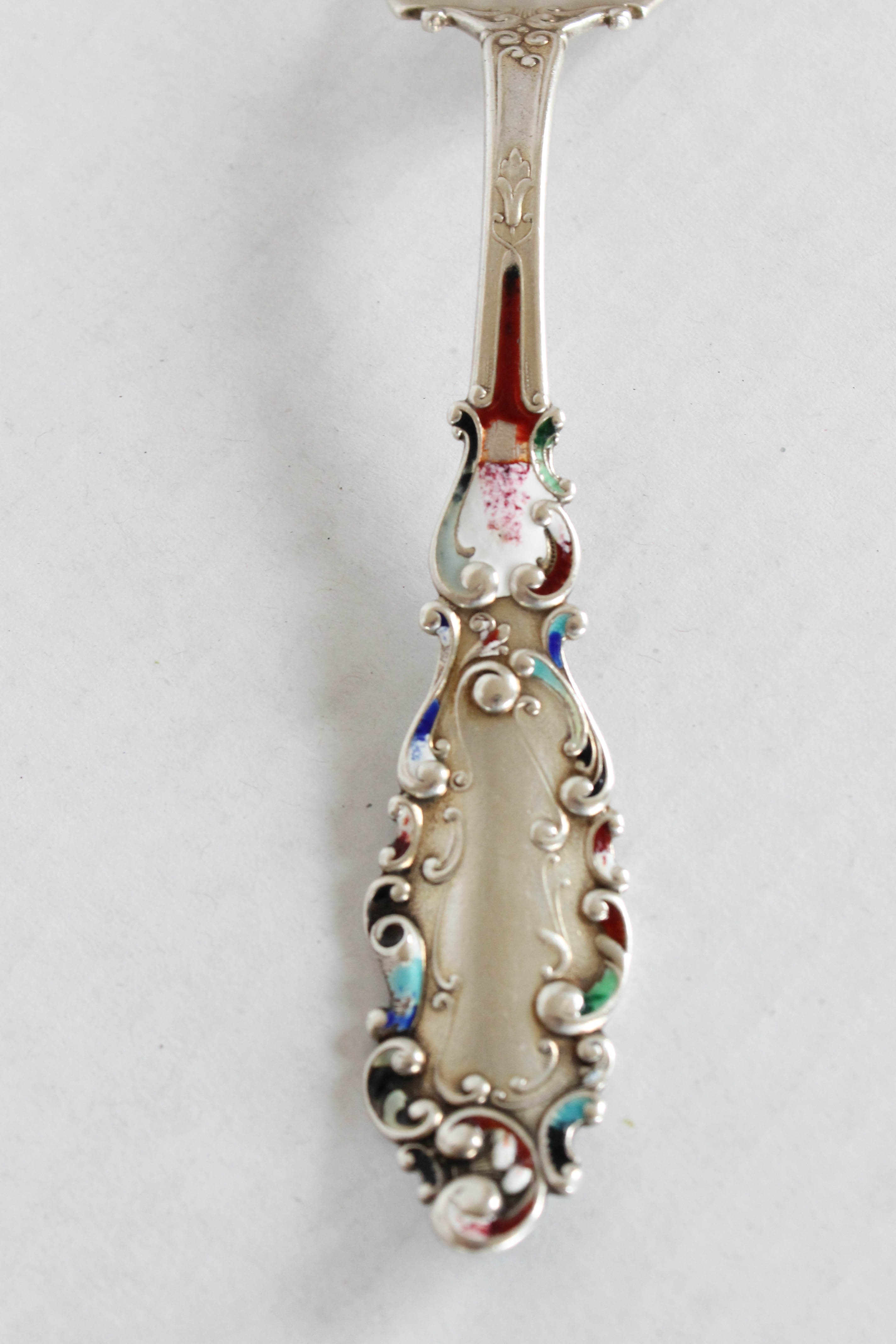 Collection of Enamel Filled Flatware