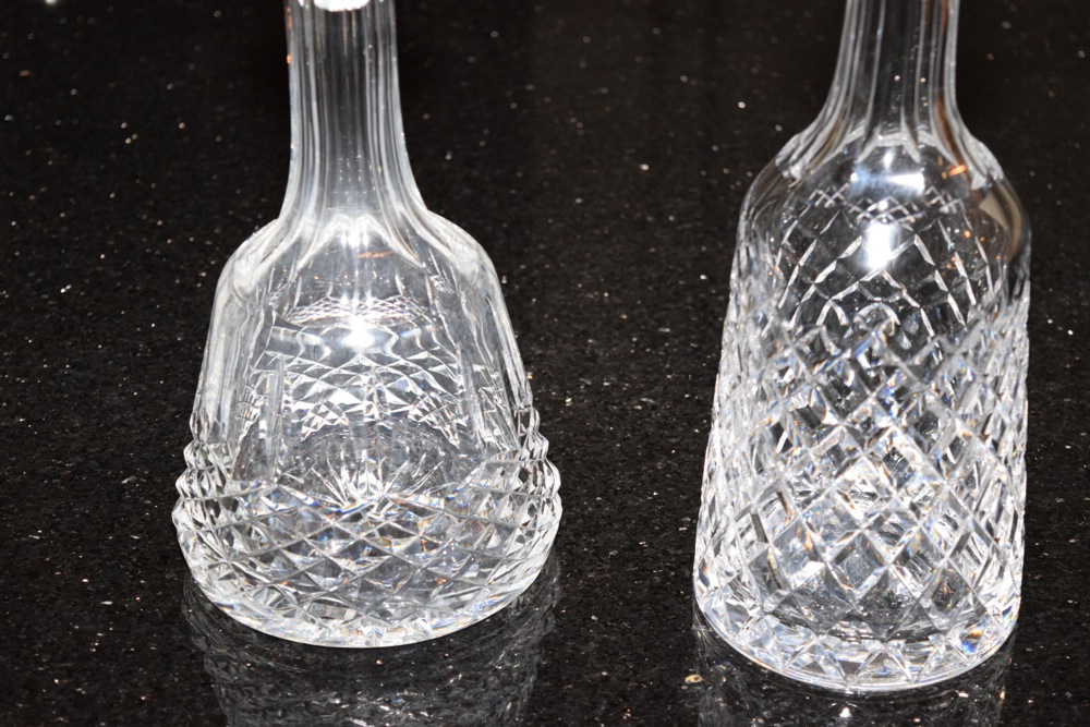 Crystal Decanters with Stoppers, Including Marquis by Waterford