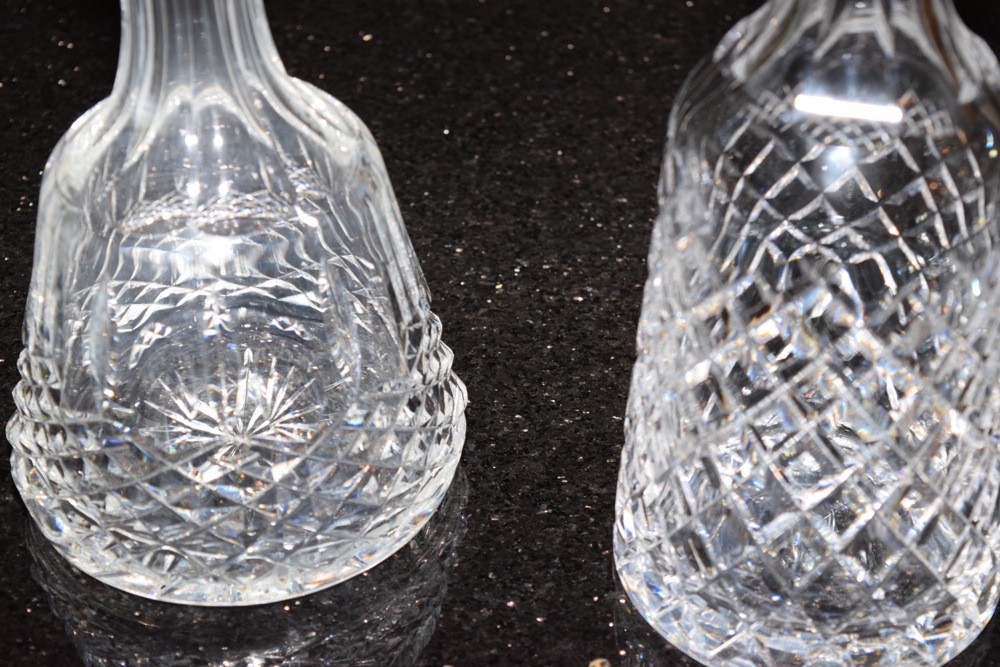 Crystal Decanters with Stoppers, Including Marquis by Waterford