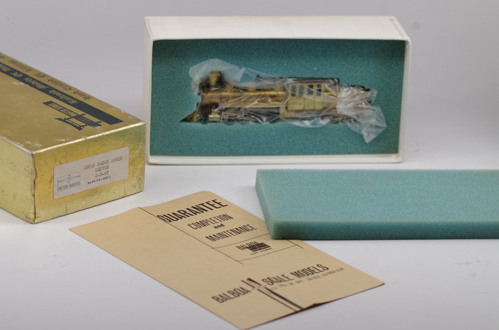 Balboa Brass HOn3 Scale DSP & P Mason Bogie 2-8-6T Locomotive