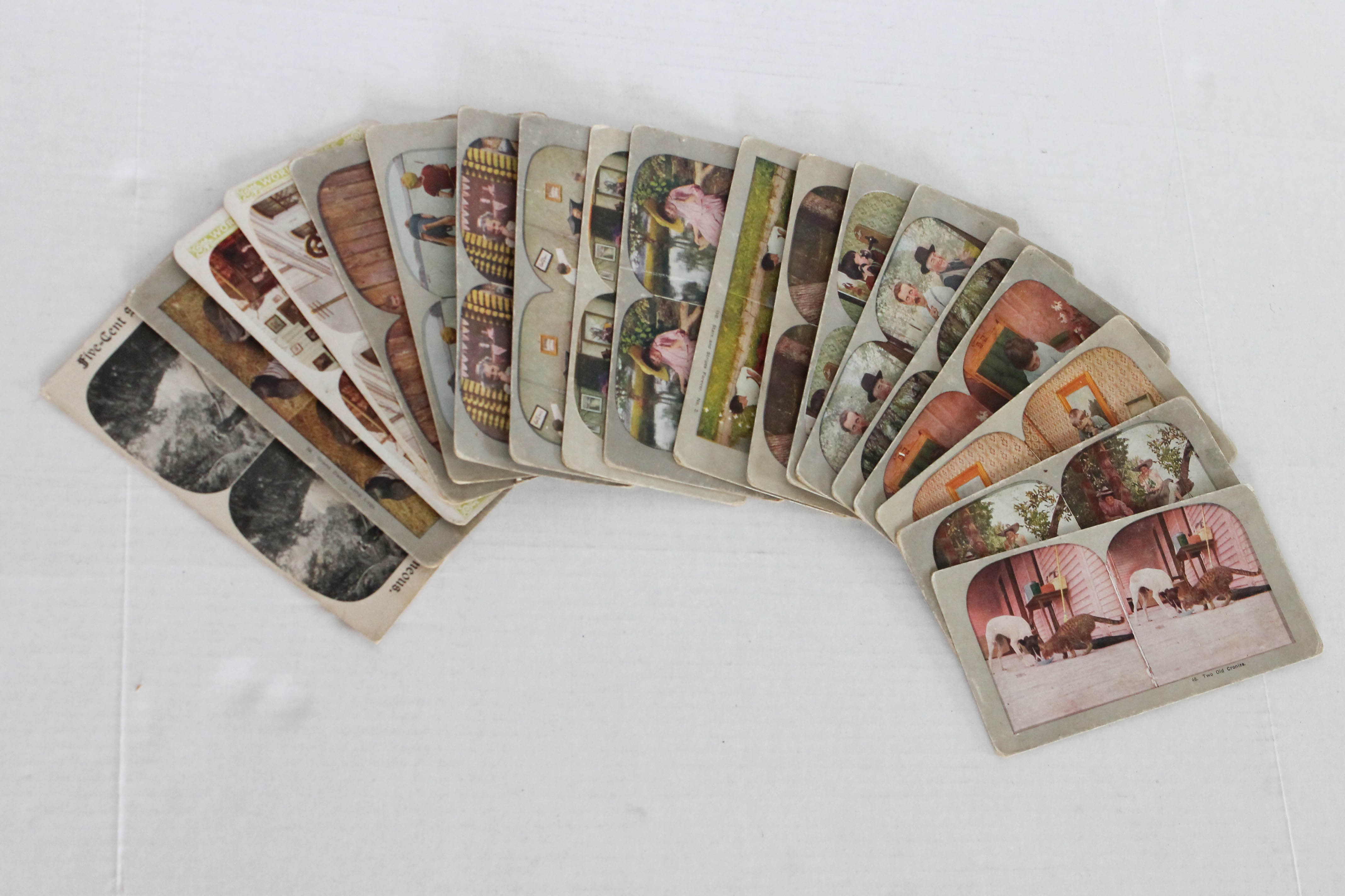 Vintage Holmes Stereoscope with Photo Cards