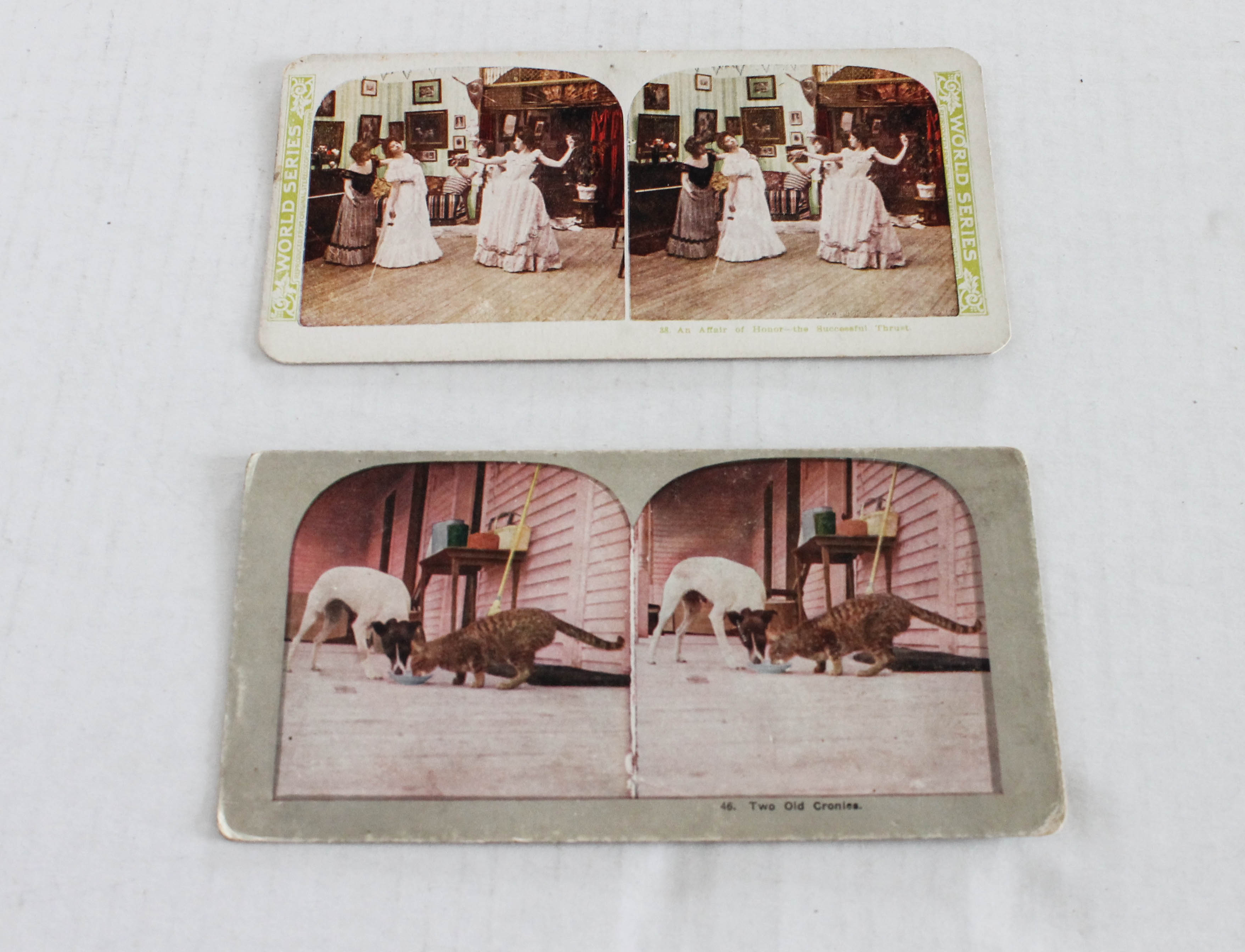 Vintage Holmes Stereoscope with Photo Cards