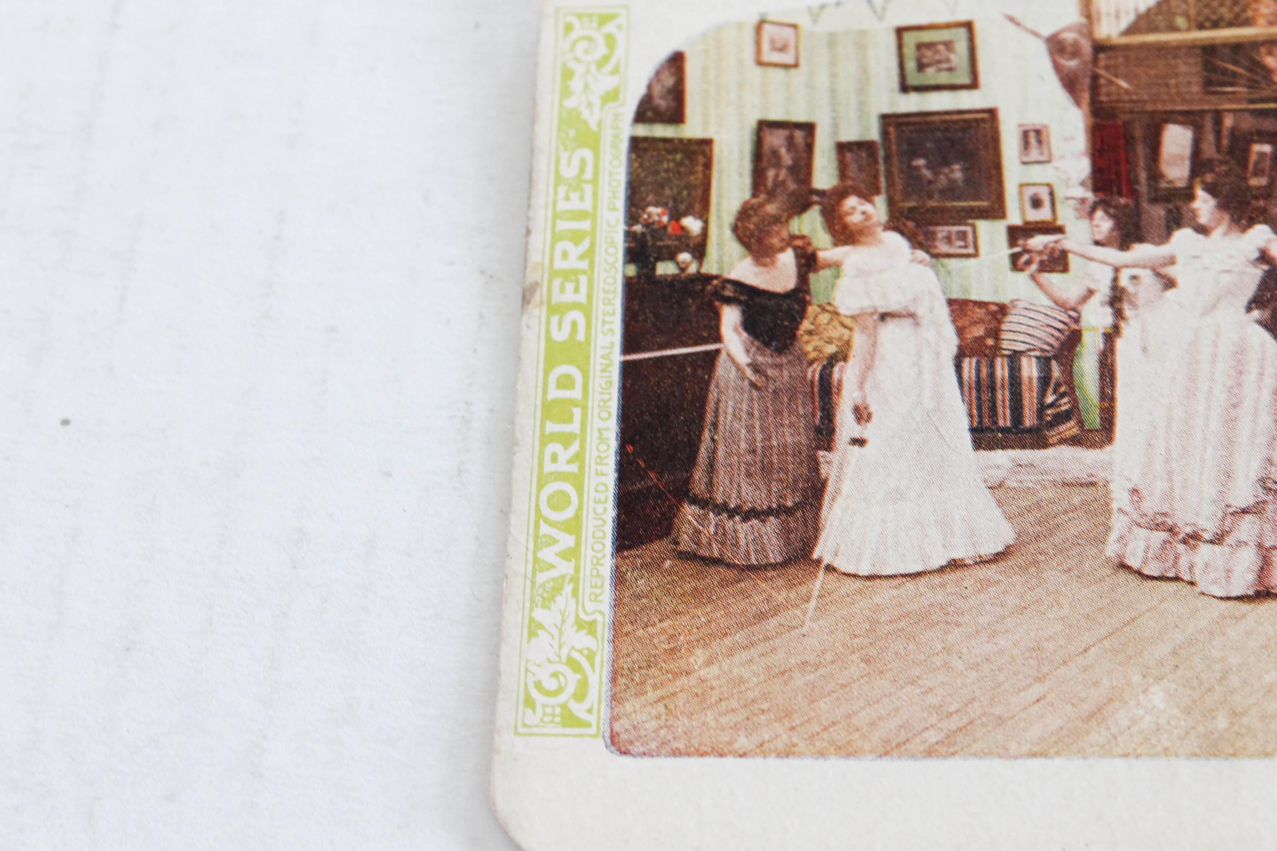 Vintage Holmes Stereoscope with Photo Cards