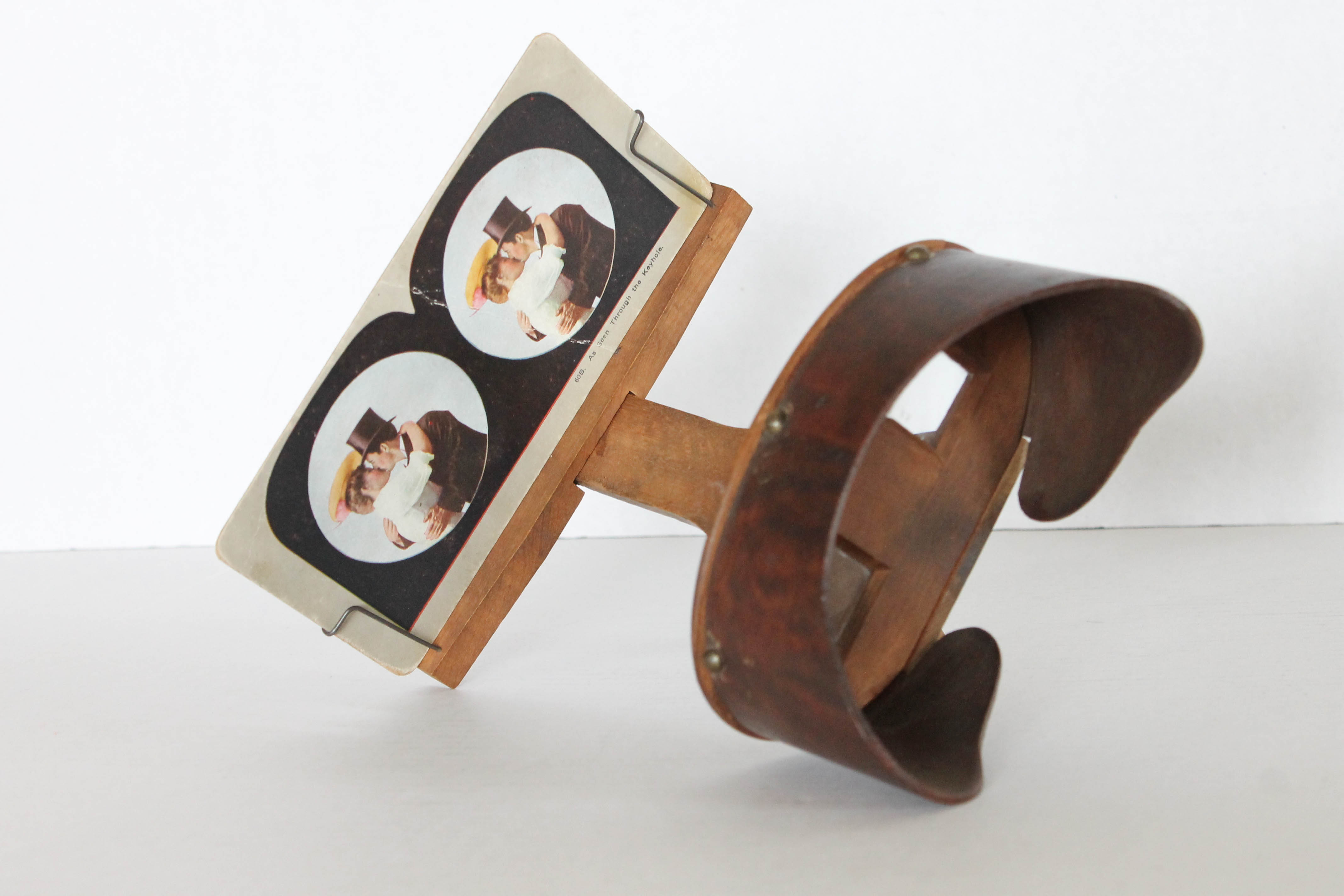 Vintage Holmes Stereoscope with Photo Cards