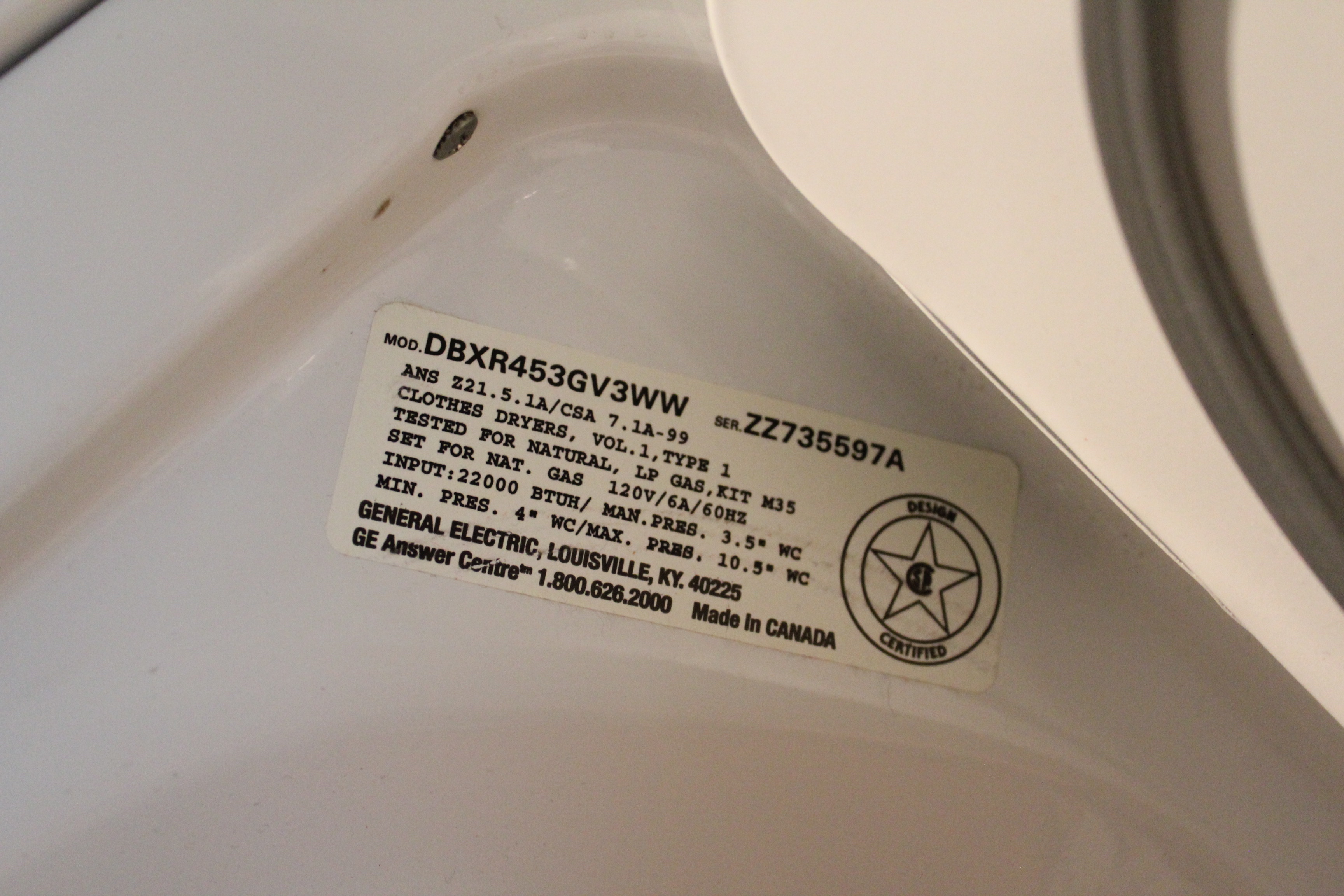 General Electric Washer and Dryer