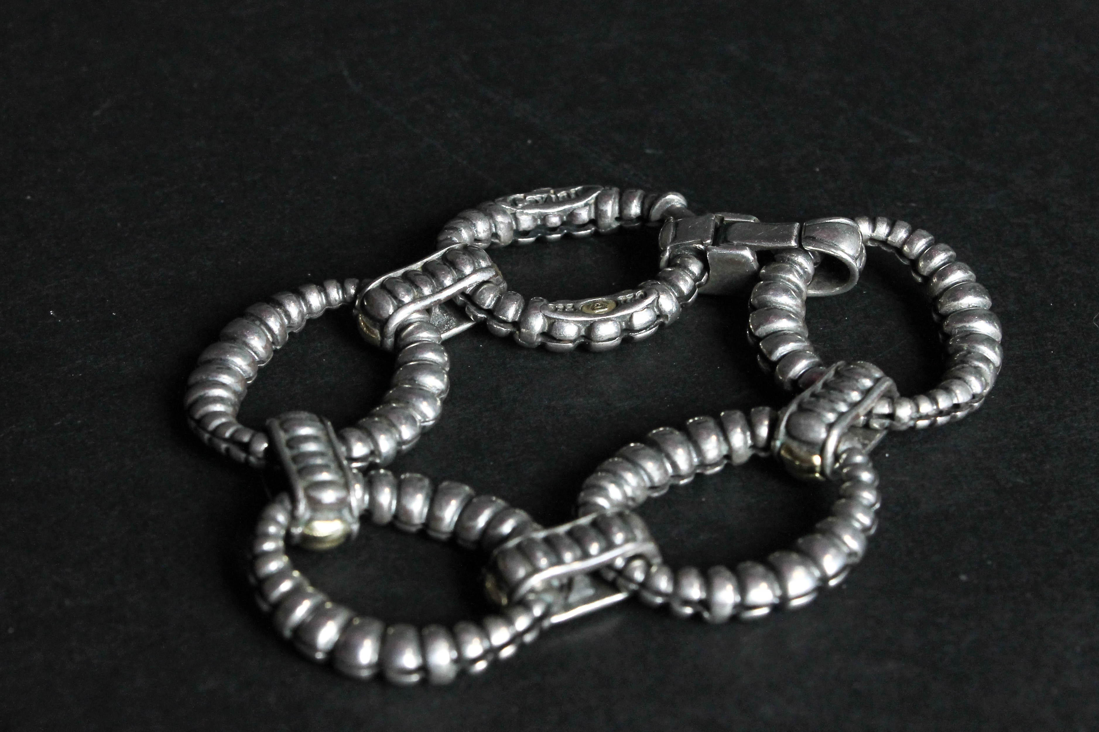 Lagos Caviar Oval Link Bracelet